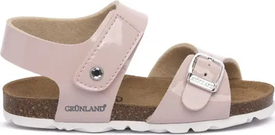 Produktbild von Grünland Kinder Sommer Sandalen Rosa mit Klettverschluss und Schnallen