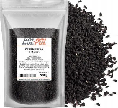 Zdjęcie produktu dla CZARNUSZKA ZIARNO 500g Czarny kminek naturalne nasiona aromatyczne Kol-Pol