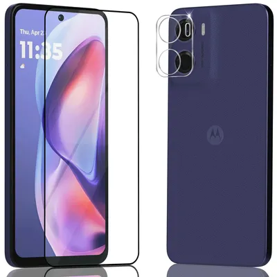Produktbild von 1-Pack Motorola G05 Displayschutzfolie & 1-Pack Kameraschutz - Gehärtetes Glas 9H - Super Qualität 3D