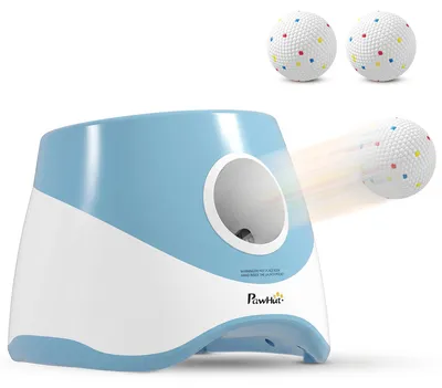 Produktbild von PawHut Automatischer Ballwerfer, Interaktive Ballwurfmaschine mit 3 Tennisbälle
