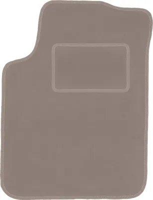 Produktbild von Fahrerfußmatte Velours beige passend für Citroen C3 I (2002-2009, Schrägheck) – mit Befestigungen – passgenau