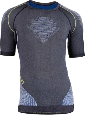 Produktbild von UYN Evolutyon Funktionsshirt Herren anthrazit melange/blue/yellow shiny XXL