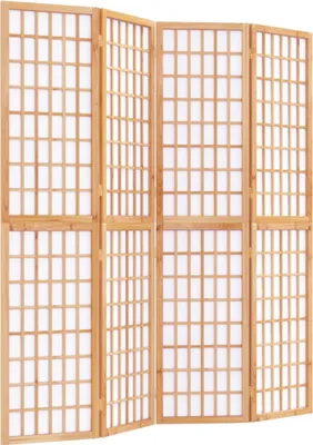 Obrázok produktu pre vidaXL 4-dielne skladacie paravány v japonskom štýle 160x170 cm