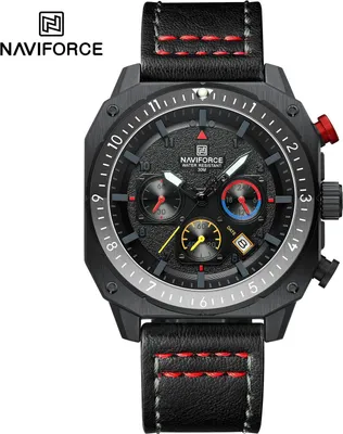 Produktbild von Uhr NAVIFORCE SQ-38603 - Schwarz/Silber Herren KP38603