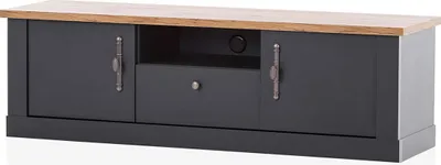 Produktbild von Großes Lowboard Catania - Anthrazit Wotan Eiche