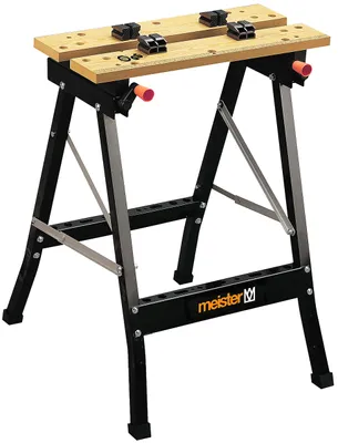 Werkbank klappbar 150 kg Tragkraft mit Spannbacken schwarz