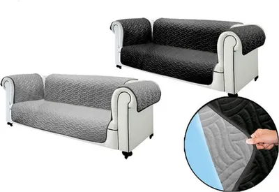 Produktbild von Starlyf® Sofa Cover - 3er Sofaschoner, wasserabweisend, wendbar, zweifarbig, Sofabezug oder Sesselbezug für 3 Sitzer