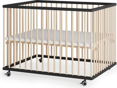 Produktbild von Laufgitter 75x100 cm - schwarz/natur - Premium Kollektion