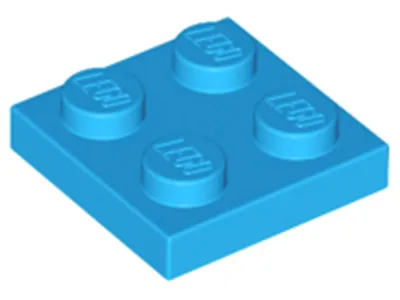 Produktbild von Lego® 2x2 Platten 3022 - 1 Stück Dunkles Azurblau