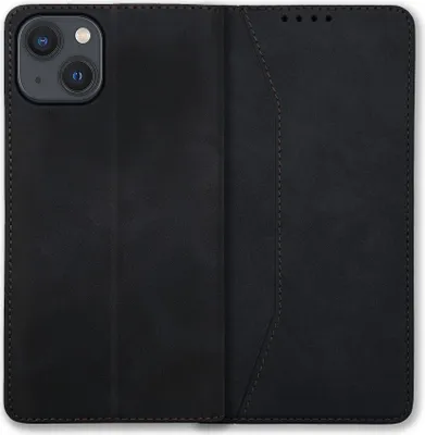 Produktbild von Bookstyle 'Premium' Schutzhülle Klapphülle Schutztasche Etui Cover für Apple iPhone 13 - Schwarz