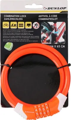 Immagine prodotto di 10Mmx65Cm Dunlop Molla Blocco Bici Arancione