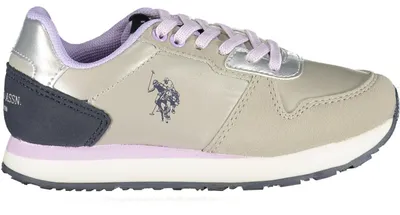 Image de US POLO ASSN. CHAUSSURES DE SPORT ARGENT POUR ENFANTS : Couleur - Argent, Taille - 29 Taille : 29 Couleur : Argent