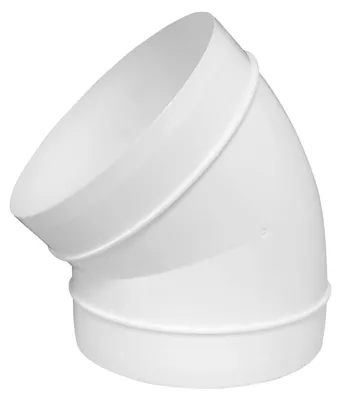 Immagine prodotto di Europlast AL150-45 – Curva in plastica, diametro 150 mm, angolo 45°
