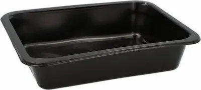 Produktbild von 100x Mehrweg Menüschalen ungeteilt 22,7 x 17,8cm Mikrowellengeeignet schwarz