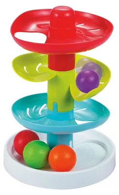 Produktbild von Infunbebe Kugelbahn für Kleinkinder 27 cm mit 4 Kugeln Motorikspielzeug