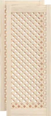 Obrázok produktu pre vidaXL Dvere šatníkovej skrine 2 ks. Mriežkový dizajn 39,5x99 cm masívne borovicové drevo