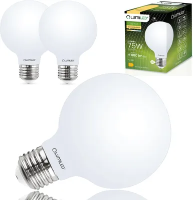 Zdjęcie produktu dla 3x Żarówka LED E27 Kula G95 8W = 75W 880lm 3000K Ciepła 360° FILAMENT LUMILED