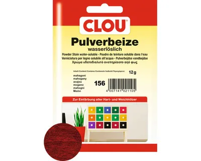 Produktbild von Clou Pulverbeize mahagoni 12 g