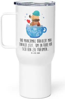 Produktbild von Mr. & Mrs. Panda thermosbecher Nachtfalter Schaumbad - Weiß - Geschenk, Thermobecher, Zeitmanagement, Lustige Sprüche, Bad, Ziele, Tasse, Baden, Kaffee-to-go-Becher, WC