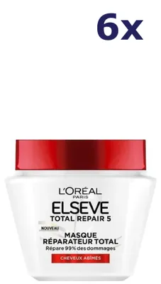 Produktbild von 6x L'Oréal Elseve Total Repair 5 Haarmasker voor beschadigd haar 300ML