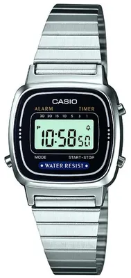 Produktbild von Casio DamenArmbanduhr Digital Quarz Edelstahl LA670WEA-1EF