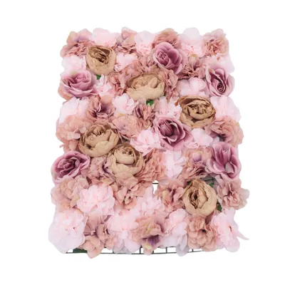 Produktbild von 6 Stück Blumenwand Wandpaneele  Blumenwandpaneel 60 X 40cm Rosenwand Blumenhintergrund  für Hochzeit Hintergrund Nachbildung