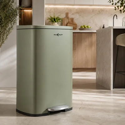 Produktbild von MAXCRAFT Mülleimer / Treteimer mit Soft Close Deckel - 50 Liter in Grün