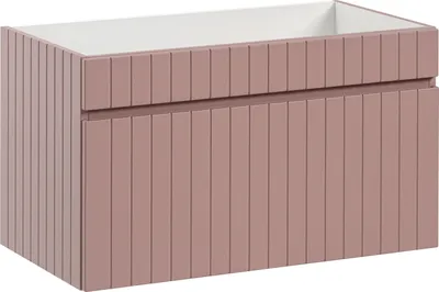 Immagine prodotto di Mobile Bagno 80 Cm Sotto Lavabo Rosa Moderno Con Cassetto