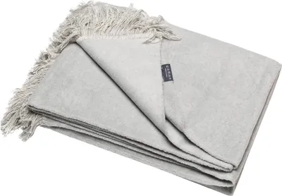 Produktbild von David Fussenegger Kuscheldecke Uni mit Fransen 150 x 200 cm Filz GRS