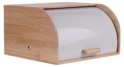Produktbild von Brotkasten Brotkorb Brotbox Brotbehälter Brotdose weiss Casy 31x28x17,5 cm