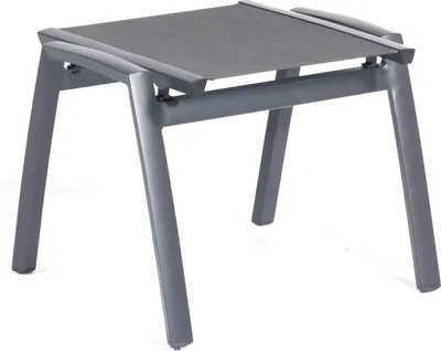 Produktbild von Sonnenpartner Star Fußhocker anthrazit mit Textilen Aluminium Hocker 45x49x53 cm