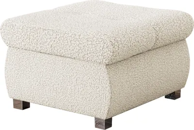 Produktbild von MIRJAN24 Polsterhocker Orkan Klein, Moderne Sitzhocker vom Hersteller, Holzkonstruktion, 60x60x39 cm (Farbe: Manza 01)
