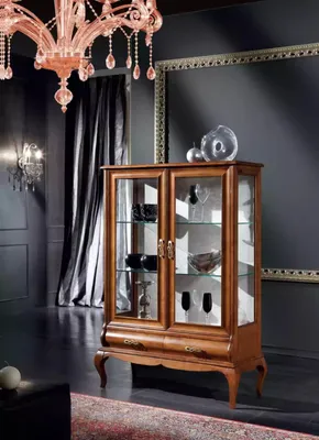 Produktbild von r Holz Kleiderschrank Schrank klassischem Vitrine Kleiderschrank