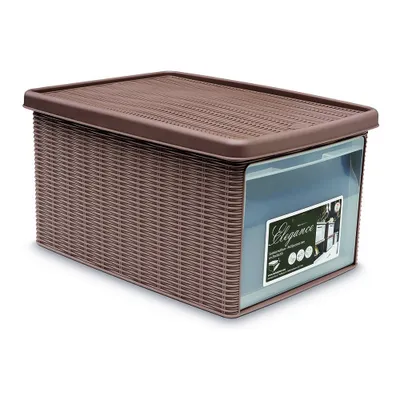 Produktbild von Box mit Deckel Elegance Beige Kunststoff (29 x 21 x 39 cm)
