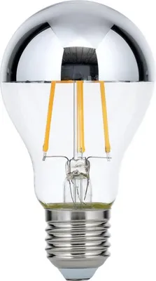 A close-up studio shot of a single LED light bulb against a white background.