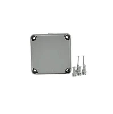 Produktbild von Unitec Abzweigkasten Auputz Schalterdose 108 x108 x 64mm IP65 grau