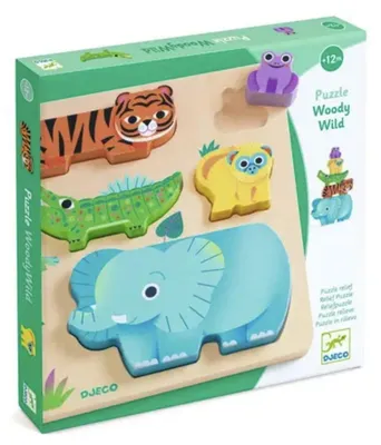 Image de Djeco - Puzzle en relief - WoodyWild