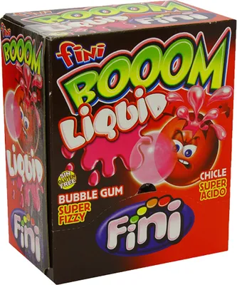 Produktbild von Fini - Booom liquid Bubble Gum Erdbeere - 200er
