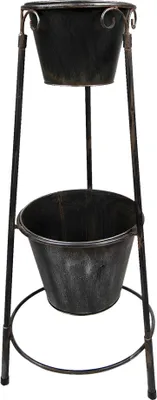Produktbild von Clayre & Eef Blumentopf 79 cm Schwarz Eisen