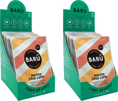 Produktbild von Barú Chai Latte Discovery – 24 Sachets – Pink, Spiced & Vanilla