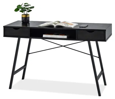 Produktbild von Schreibtisch DEVON – schwarz