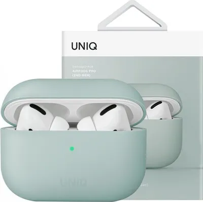 Zdjęcie produktu dla Uniq Etui Lino Airpods Pro Silicone Miętowy/Mint Green