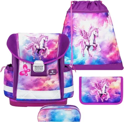 Produktbild von Belmil Classy ergonomisches Schulranzen-Set 4-teilig "Rose Ballet" mit Brustgurt