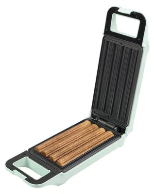 Produktbild von Bestron Churros Maker, Waffeleisen für bis zu 4 Churros, Retro Design, 700 Watt, Sweet Dreams, Mint
