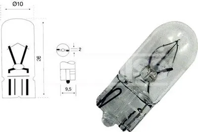 Produktbild von 10x CARPRISS 79780272 W5W Halogen Blinkleuchte Glühlampen 5W 12V