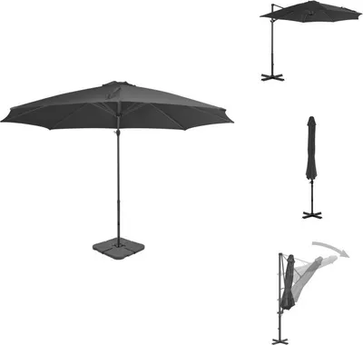 Produktbild von vidaXL Sonnenschirm mit Schirmständer Anthrazit -  Sonnenschirme & Sonnenschutze