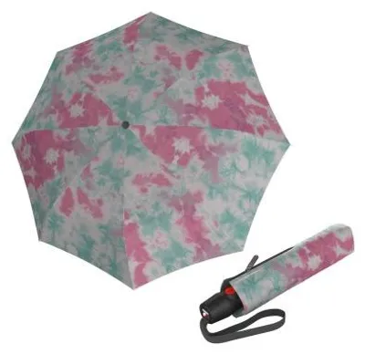 Obrázek produktu pro Knirps KNIRPS T.200 Medium Duomatic Newbatik Mint - elegantní plně automatický deštník