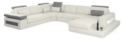 Produktbild von Designer Wohnlandschaft  Sofa Couch Ecksofa  Polster Wohnlandschaft U-Form