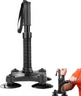Produktbild von Griffkrafttrainer / Unterarmtrainer, 45–50 lbs Widerstand, tragbar, Saugnäpfe & Handschlaufe, für Profi & Heimgebrauch
