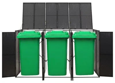 Produktbild von Müllbehälter für den Außenbereich - Gartenmüllbehälter - Recyclingcontainer - Aschenbecher für den Außenbereich